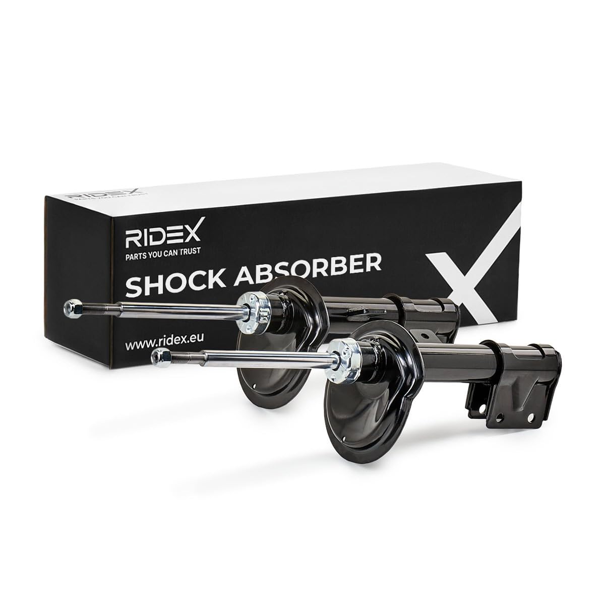 RIDEX 2x Amortisseur Avant Avant Droite Avant Gauche 2x Jeu, Pression de gaz