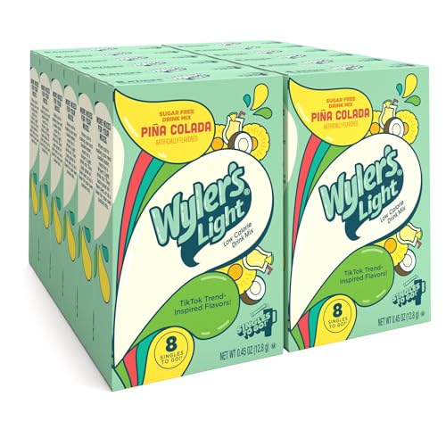 Wyler's Light Singles To Go Powder Packets, Water Drink Mix, Wate...