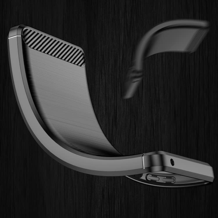 Image of NPRC Hybrid Ultra Slim Protective Case TPU Non-Slip Carbon Fiber Texture Shockproof Case Cover for realme 9 pro - Black