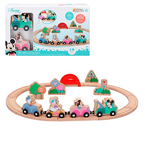 Disney Mickey Friends Train En Bois Mickey Et Minnie 48703 - vue 2