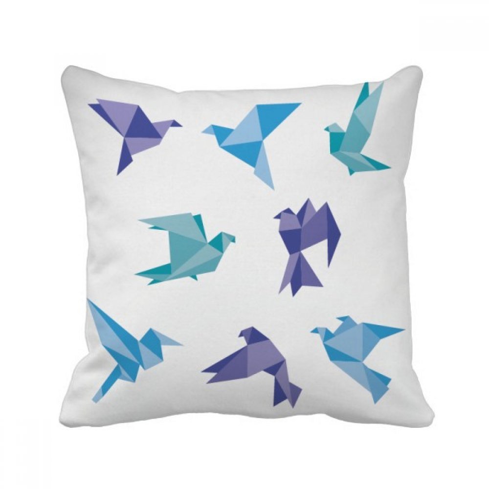 Coussin Motif Pigeon Violet Origami pour Ambiance Zen Salon et Bureau