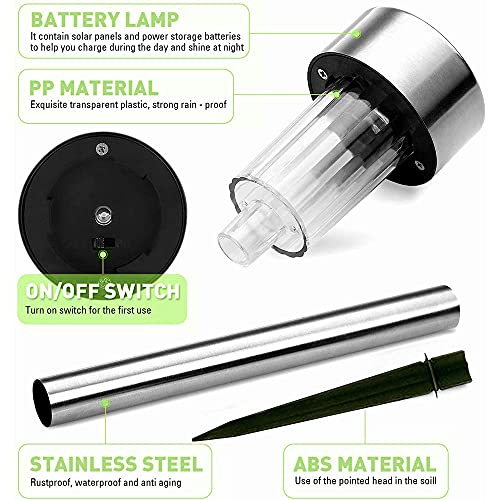 Orgrul Garden Solar Lights for Outdoor, 12 Pack with Upgraded Solar Panel, Stake Lights for Walkway, Patio, Yard, Lawn, Driveway, IP65 Waterproof…