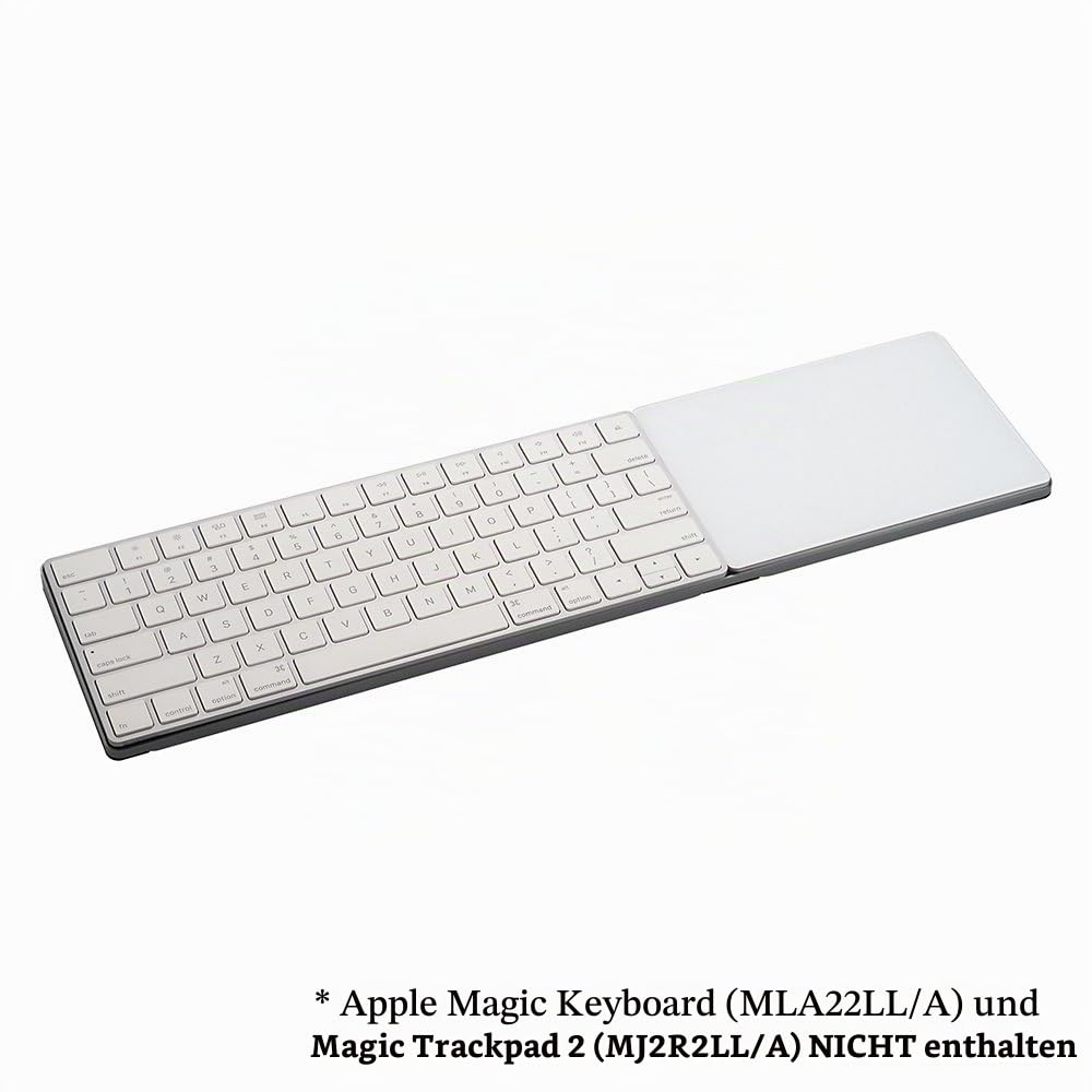 CraftMaster Union Ablage für Apple Magic Keyboard und Apple Magic Trackpad 2 – Metall-Dock-Ständer steuert Ihren iMac oder Laptop aus der Ferne, Premium-Zubehör für Zuhause und Büro, Grau