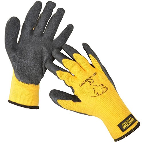Image of ARTIC POLAR EXTRA WARM EXTRA GRIP WINTER WORKING GLOVE SIZE LARGE (10) YELLOW
