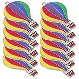 Tofficu 12 Piezas Colgantes Globo Aire Caliente Tropical Metal Decorativo para Bolsos y Mochilas Accesorio Versátil y Resistente para Diario
