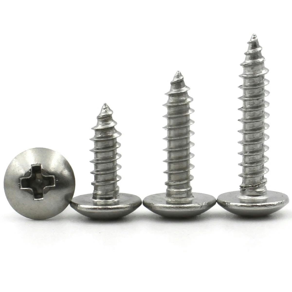 Tornillos autorroscantes de cabeza en forma de hongo para madera, de acero inoxidable 304, con cabeza de celosía empotrada, M3, M4, M5, M6, 20/55 piezas, longitud: 6-40 mm, M3 (55 piezas), 30 mm