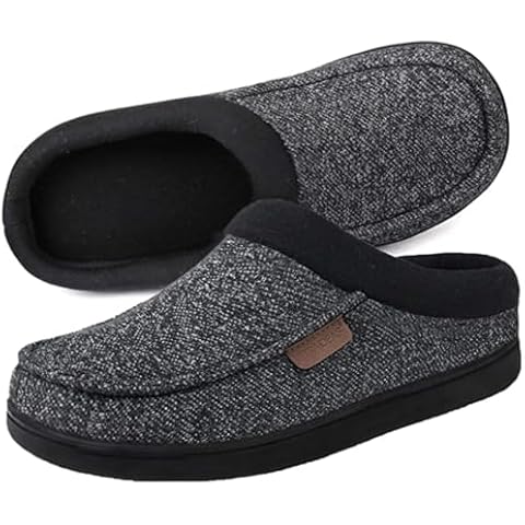 ULTRAIDEAS Men's Nealon Moccasin Clog Slipper Cover