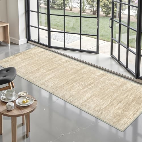 zesthome Long Hallway Runner Rugs - Washable Rug 2x10, Stain Resistant Soft Kitchen Runner, Anti Slip Backing Abstract Runner Rugs for Entrance, Bedroom, Living Room, Laundry, Stair
