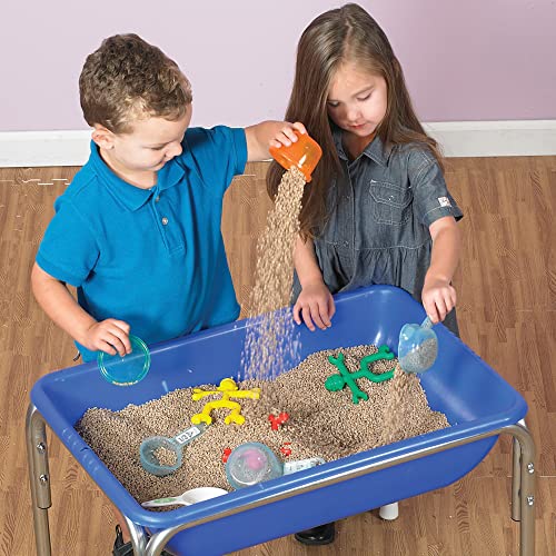 Children's Factory, 1132, 18"H Sensory Table And Lid Set, Blue, Preschool And Homeschool Toddler Sand And Water Activity, Kids Outdoor Play Equipment #TOP6