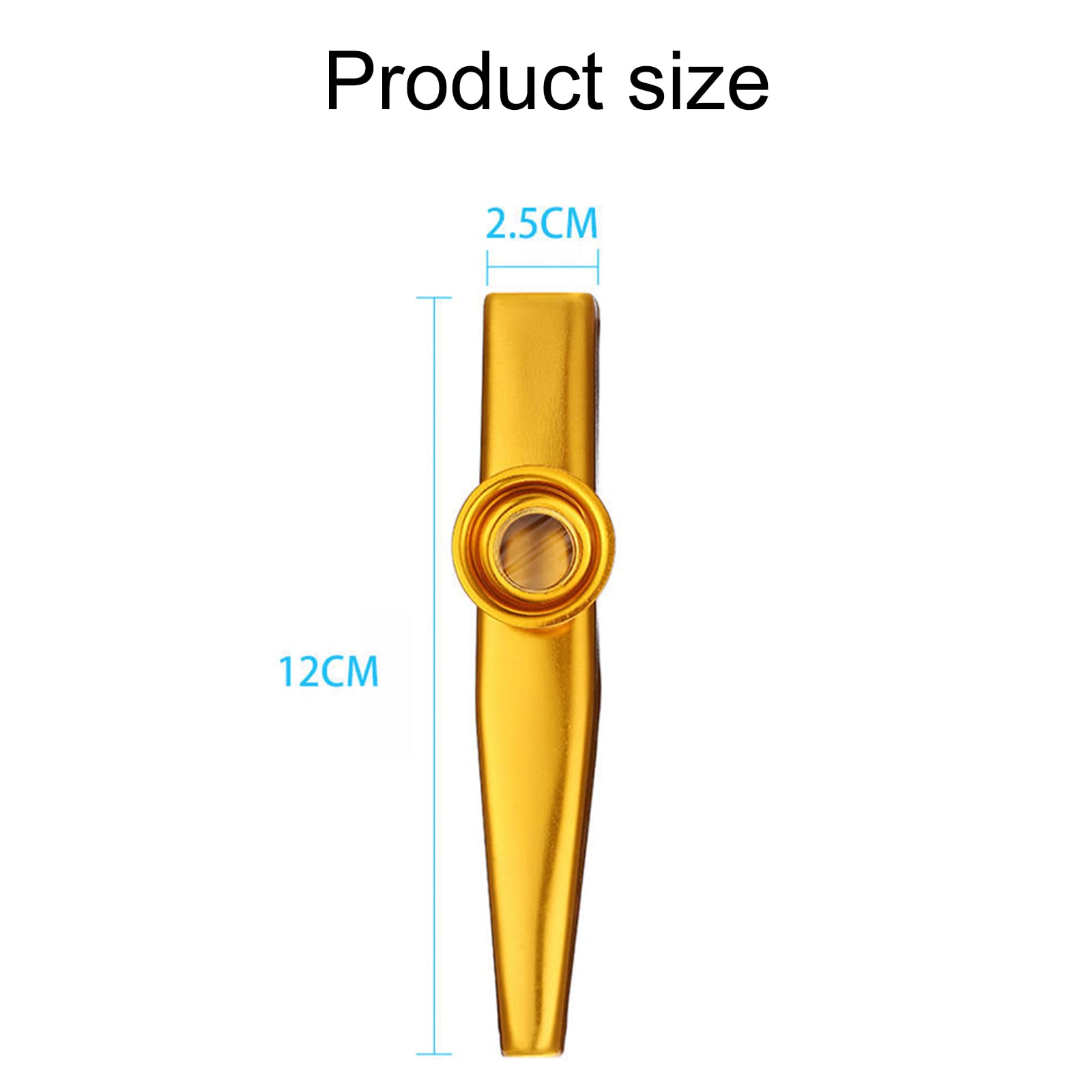 Kazoo Métal 2 Pièces - Instrument Enfant Alliage Aluminium - Sans Expérience Nécessaire - Cadeau Musical