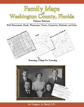 Spiral-bound Family Maps of Washington County, Florida, Deluxe Edition Book