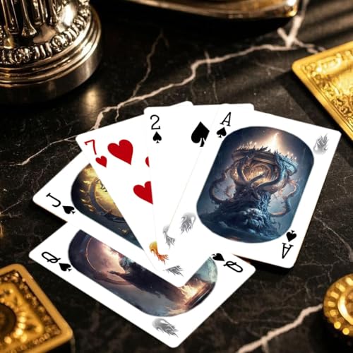 Naipes Poker Sacred Flame Diseño Doble Cara Antideslizante miniatura 4