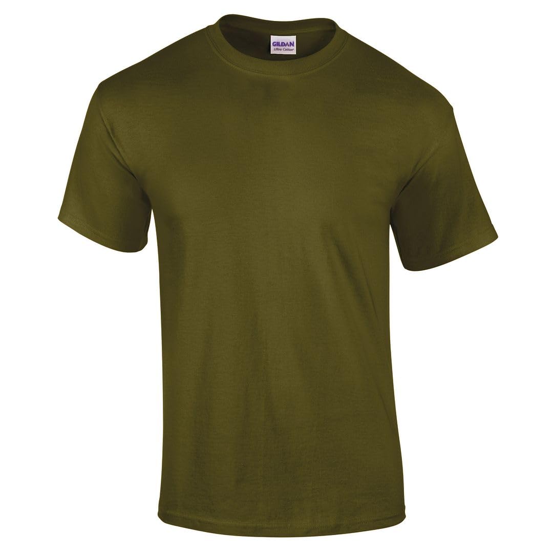 Gildan Unisex Olive Ultra Cotton™ Adult T-Shirt Brand