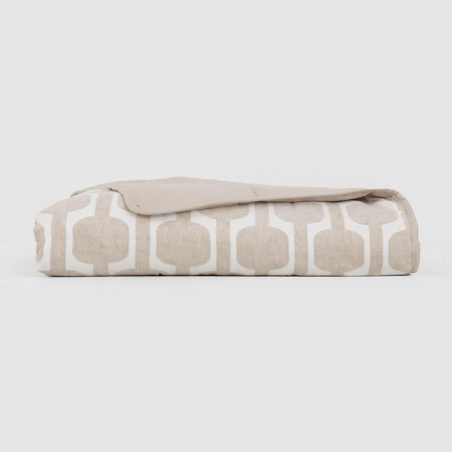 TRAMAS+ Colcha Jacquard Estampada para Cama, Cubrecamas Ligero de Primavera, Verano y Entretiempo - Cama de 135-150 (180x270) - Sunnies Topo