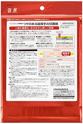 ナカバヤシ Digio2 写真用紙 強光沢 A5 Z2911