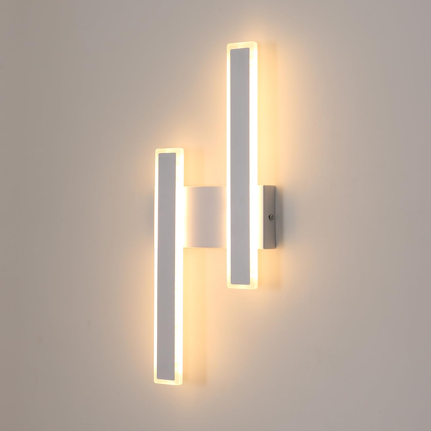 DELIPOP Aplique Pared Interior LED, 32W 3600LM Lámpara de Pared Moderna, 3000K Luz Blanca Cálida Iluminación Luz de LED Interior para Dormitorio Comedor Pasillo Escalera