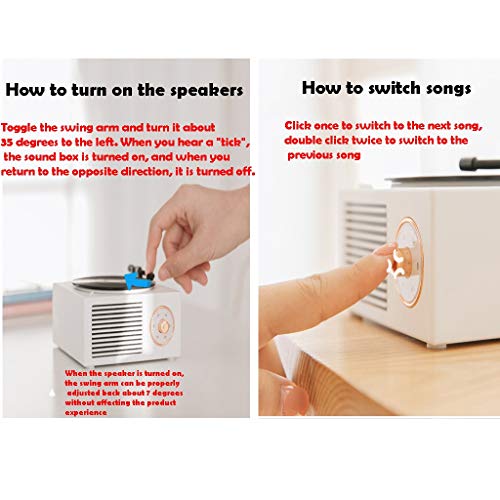 Tourne-Disque Multifonctionnel, Haut-Parleur Bluetooth, Mini Haut-Parleur Bluetooth phonographe Portable rétro sans Fil… - Les Beatles, Paul McCartney, John Lennon, RIngo Starr, George Harrison Tourne-Disque Multifonctionnel, Haut-Parleur Bluetooth, Mini Haut-Parleur Bluetooth phonographe Portable rétro sans Fil… – Image 3