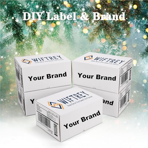 Image of WIFTREY 10x7x4 White Shipping Boxes Set of 25, Corrugated Cardboard Box 10 x 7 x 4 for Mailing Packing Gifts, Shipping Small Business