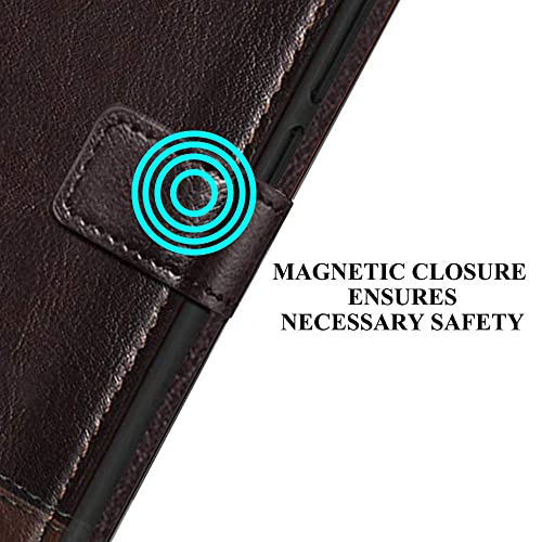 Image of TheGiftKart Flip Back Cover Case for Apple iPhone 12 /12 Pro | Dual-Color Leather Finish | Inbuilt Stand & Pockets | Wallet Style Flip Back Case Cover for Apple iPhone 12 /12 Pro (Coffee & Brown)