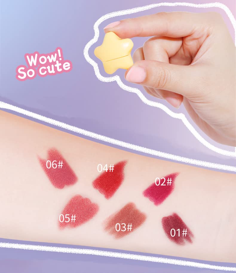 Miniatura 7 de Mini lindo juego de lápices labiales, 16 lápices labiales mate, 16 colores, terciopelo, impermeable, de larga duración, lápiz labial mate, juego de