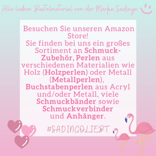 Sadingo Holzperlen Natur mit Loch, Verschiedene Größen wählbar 10mm bis 20mm, Holzkugeln durchgebohrt, Bastelperlen, Auswahl:14mm 100 Stück