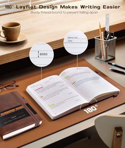 Lined-Journal-Notebook-for-Women-Men-256-Numbered-Pages-Hardcover-Leather-Journals-for-Writing-A5-Journaling-Notebooks-College-Ruled-Journal-for-Business-Work-School-Note-Taking-575-x-838-Brown