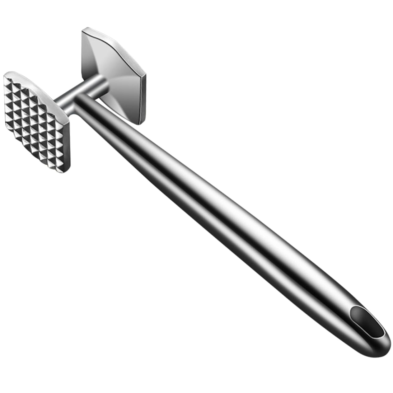 Martello per Carne in Acciaio Inox Batticarne per Carne Macinata e Bistecche Utensile da Cucina per Schiacciare e Ammorbidire