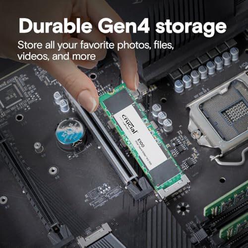 Crucial E100 2TB M.2 NVMe PCIe Gen4 Internal SSD, Up to 5,000MB/s, Laptop & Desktop Compatible - CT2000E100SSD8 - Image 3