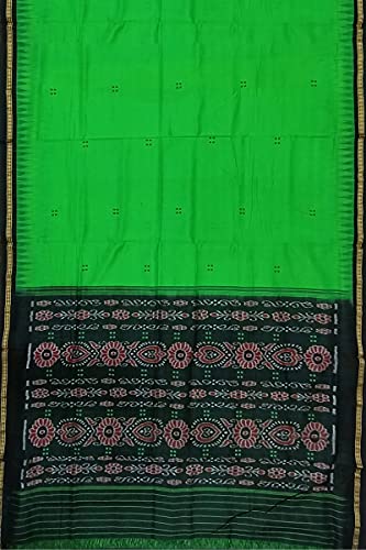 Image of Odisha Sambalpuri Handloom Ikat Women's Cotton Saree, Odisha Handloom Handmade Pure Cotton Khandua Saree, Ikkat Orissa Traditional Handloom Saree Without Blouse