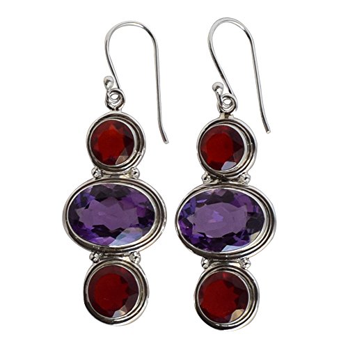 Pendientes de plata y amatista perfectos para regalos de joyería de mayo originales