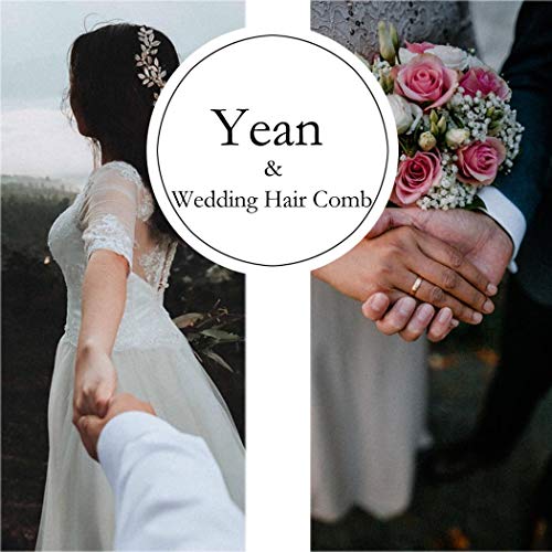 Yean Bride Flower Bridal Hair Comb Gold Leaf Wedding Hair Piece Floral Hair Accessories For Women And Girls (Gold) #TOP6