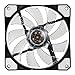 2 Pack 120mm White LED Case Fan Cooling PC and Light Up Computer Case with Cool Look, Long Life Bearing with DC 15 LED Illuminating PC Case. Quiet Durable Fans Enhance Performance of Tower