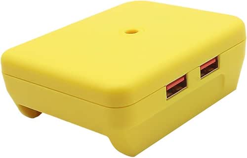 Compactly QC2.0 Double USB Chargers Adapter for 18V Lithium Batteries