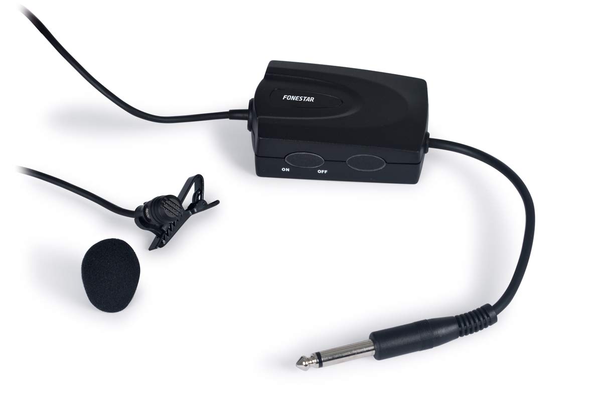 FONESTAR FCM-627 Microfono a condensatore e adattatore di ingresso microfono dinamico