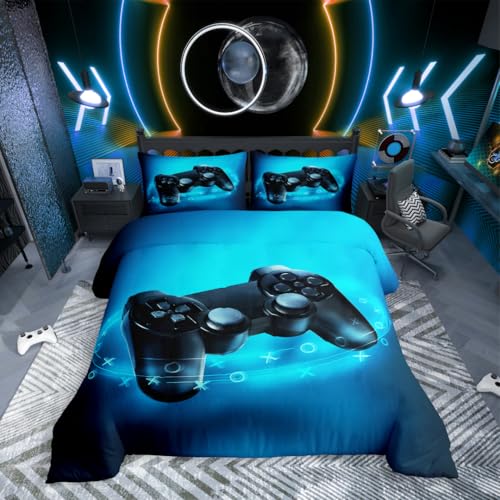 Herding Young Collection Bettwäsche-Set, Wendemotiv mit Spruch, Bettbezug 135 x 200 cm, Kopfkissenbezug 80 x 80 cm, Baumwolle/Renforcé, Grau