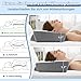 Hypuno Orthopädisches Memory Foam Kopfkissen Nackenstützkissen Gegen Nacken-& Schulterschmerzen mit 2 Höhen & Waschbarem Bezug, Grau–Ergonomisches Schlaf-& Komfortkissen für Seiten- & Rückenschläfer