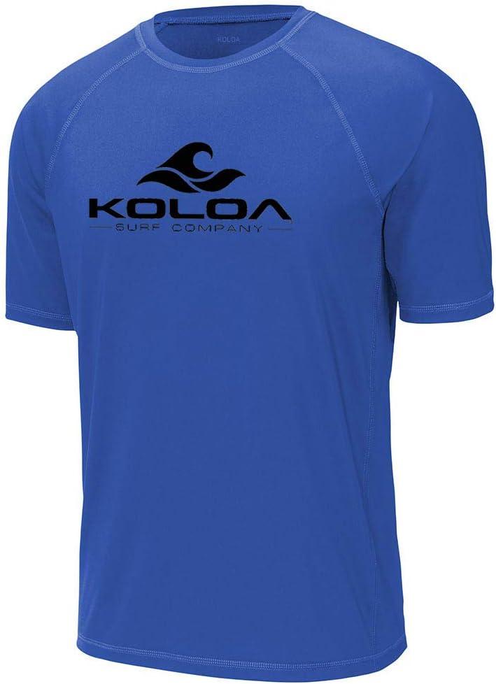 Koloa Surf Mens Classic Wave Logo UPF 50 Rashguard Tees in Sizes XS-4XL