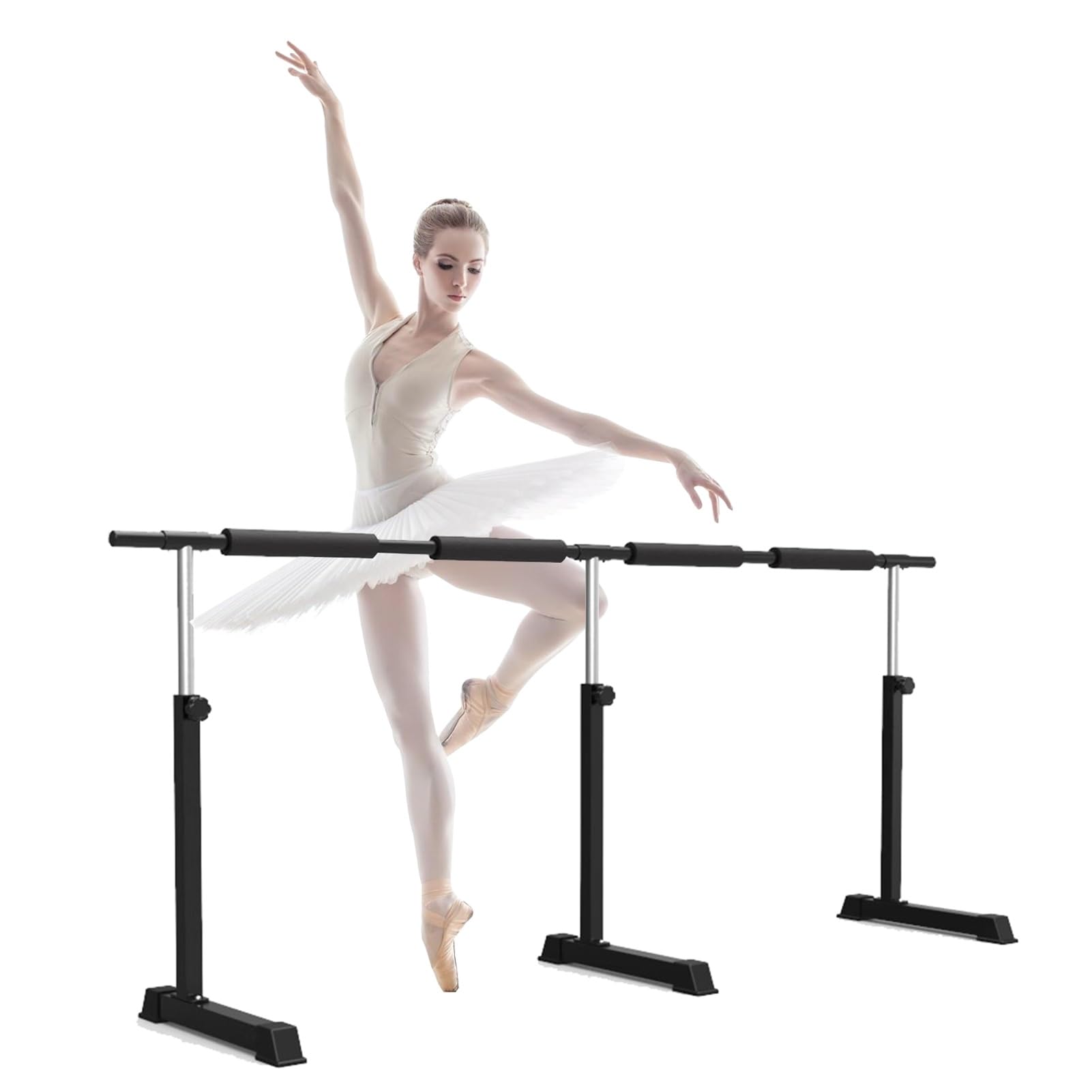 NGDFGR Adjustable Portable Ballet Barre For Home Studio - Ideal For Adult Dance, Yoga, And Fitness Stretching - Perfect For Dancers And Fitness Enthusiasts,7.8 Ft