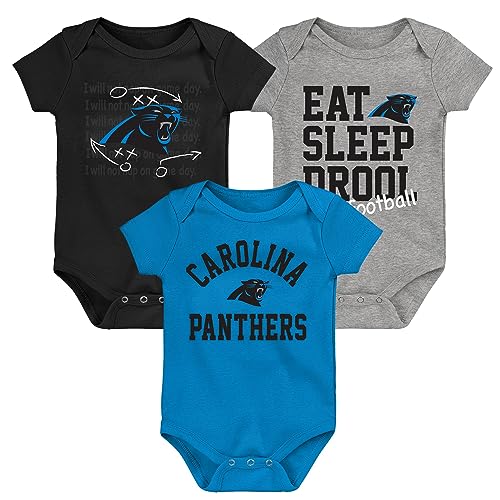 image for Outerstuff Newborn & Infant Blue/Black/Heather Gray Carolina Panthers 