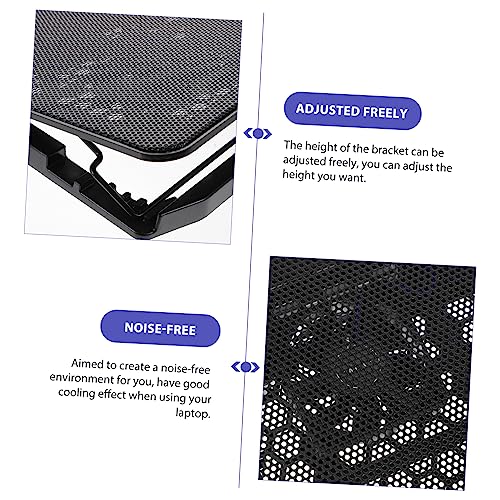 Base para laptop con ventiladores silenciosos y altura ajustable miniatura 3