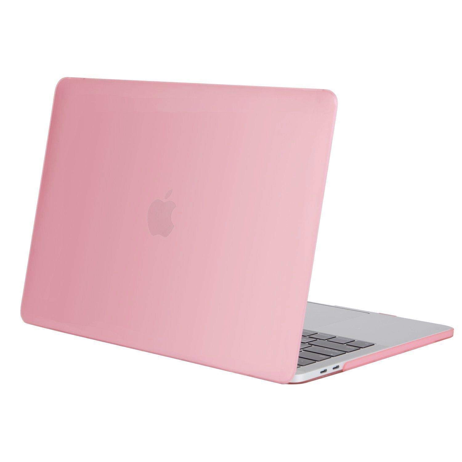 MacBook Pro 13 Case, Rubber Coated Frosted Hard Shell Case Cover for Newest Macbook Pro 13 Inch (2017 & 2016 Release A1706/A1708) with/without Touch Bar and Touch ID Color Pink