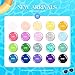 Beetles Summer Gel Nail Polish Set, 20 Colors Pastel Neon Pink Yellow Green Blue White Glitter Gel Nail Polish Kit Base Coat Matte Glossy Top Coat Soak off Uv Gift for Women