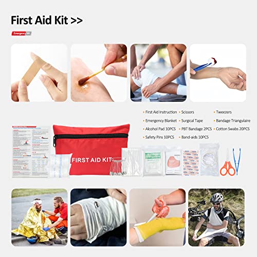 Wetbas WEA-003 Car Roadside Emergency Kit With Jumper Cables, Auto Road Side Safety Kit For Vehicles - With Premium Carry Bag, Repair Tool Set thumb #4