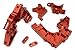 C32430RED Billet Machined Front Bulkhead Set for 1/5 DBXL-E 2.0 4WD