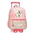 Disney Minnie Florals plecak szkolny z wózkiem, różowy, 25 x 32 x 12 cm, poliester, 9,6 l