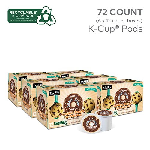 The Original Donut Shop Cookie Dough So Delicious, Keurig Single Serve K-Cup Pods, Flavored Coffee, 72 Count - image 2