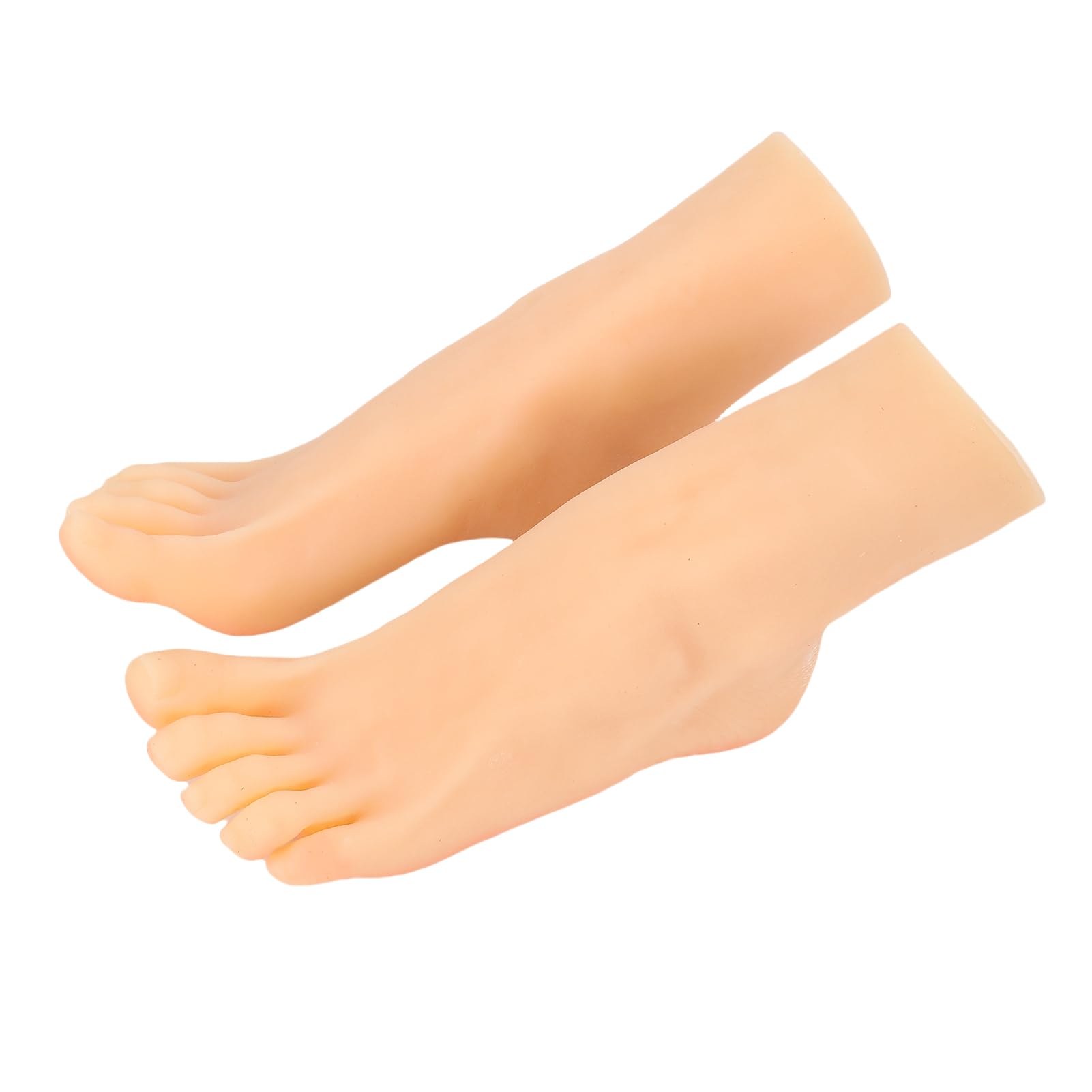 Piedini in Silicone Realistici con Osso Incorporato, Piede Finto Manichino Femminile Grandezza Naturale