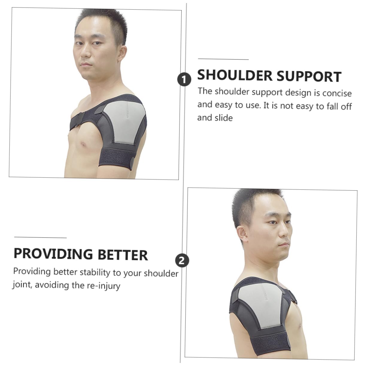 WOFASHPURET Comfortable Shoulder Support Belt Adjustable Shoulder Guards for Discreet under Clothing for Sports Fitness Activities