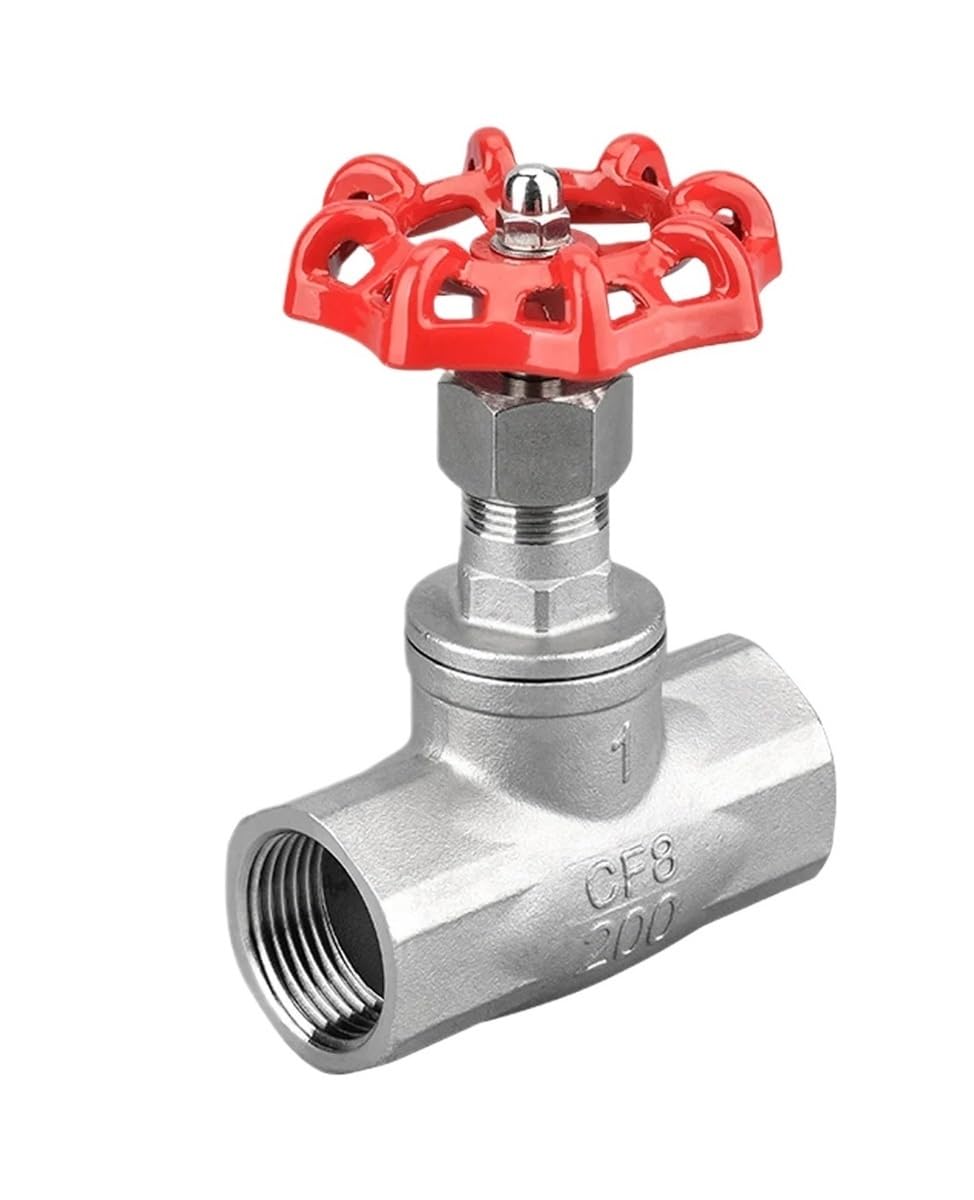 Valvola a Globo in Acciaio Inossidabile for Filettatura Interna 1/2 "3/4" 1 "1-1/4" Valvola a Spillo for Acqua ad Alta Temperatura SS304(1-1/4")