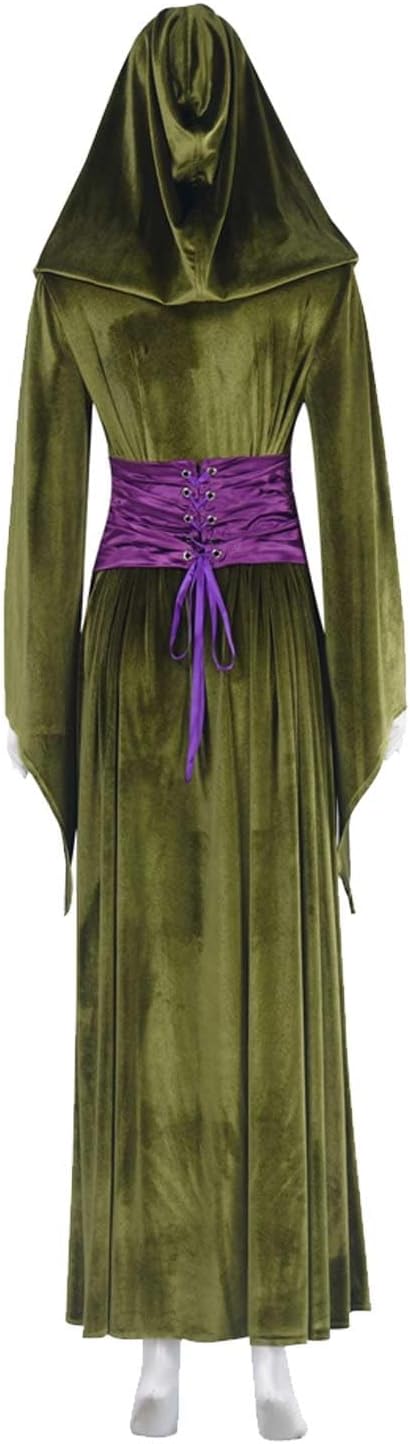 Princess Costume Dress Belt Women Outfits Queen Cosplay Green Outfit Accessories Adult